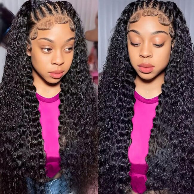 ✨ Unstoppable Curls, Unbreakable Hold – 13x6 Deep Curly Braided Lace Wig with 200% Density & Baby Hair! ✨ - Image 8