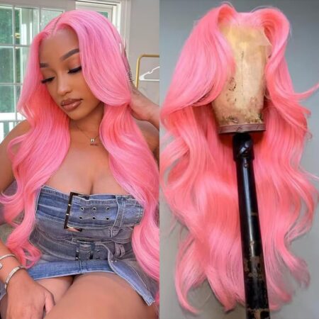Candy Pink Dreams. Wave Magic. Real Hair Perfection – 13x4 UHD Swiss Lace Body Wave Wig