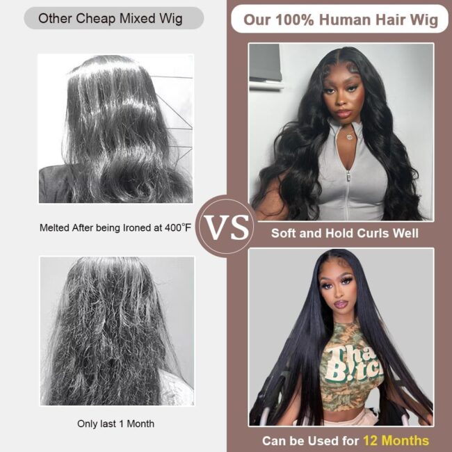 Sleek. Strong. Seamless – 13x6 HD Full Frontal Straight Lace Front Wig with Tiny Knots & 200% Density - Image 3