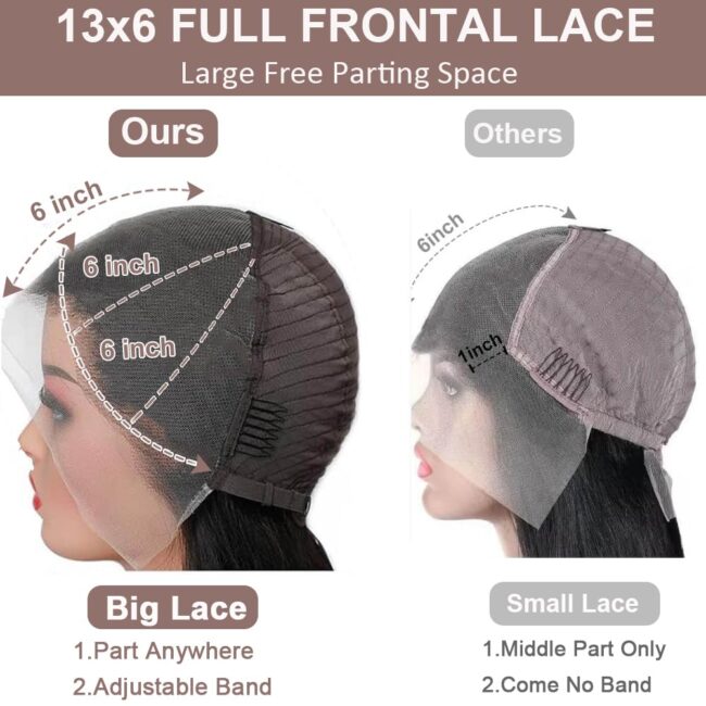Sleek. Strong. Seamless – 13x6 HD Full Frontal Straight Lace Front Wig with Tiny Knots & 200% Density - Image 4