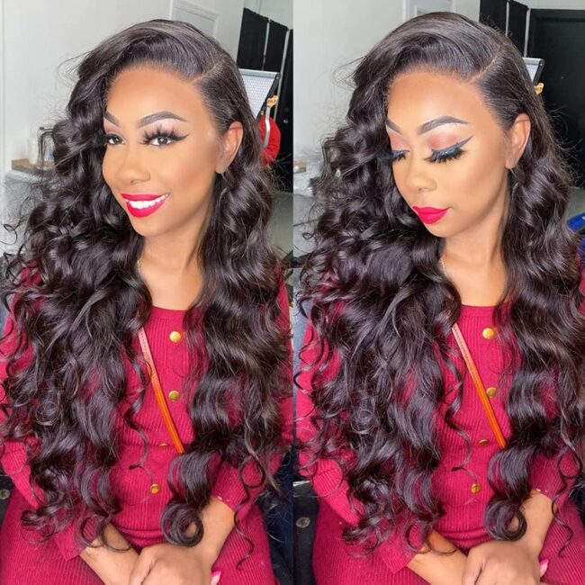 100% Brazilian Human Hair Body Wave Bundles with Lace Closure – Virgin Hair, 3 Bundles with Closure, Body Wave Weaves, Natural Color - Image 2